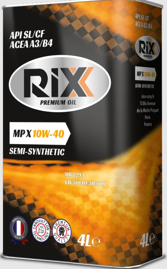 масло мот.RIXX MP X 10W40 SL/CF A3/B4 4L