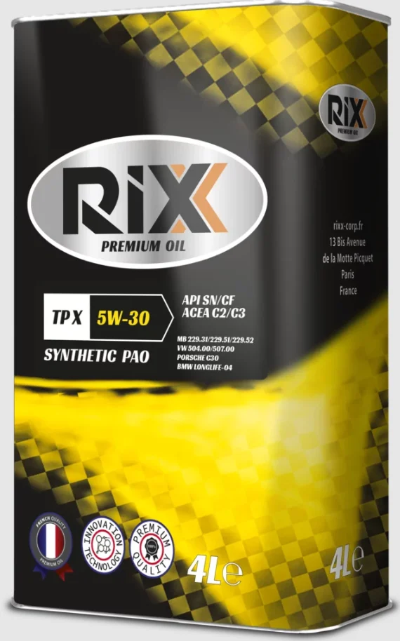 масло мот.RIXX TP X 5W30 SN/CF C2/C3 4L